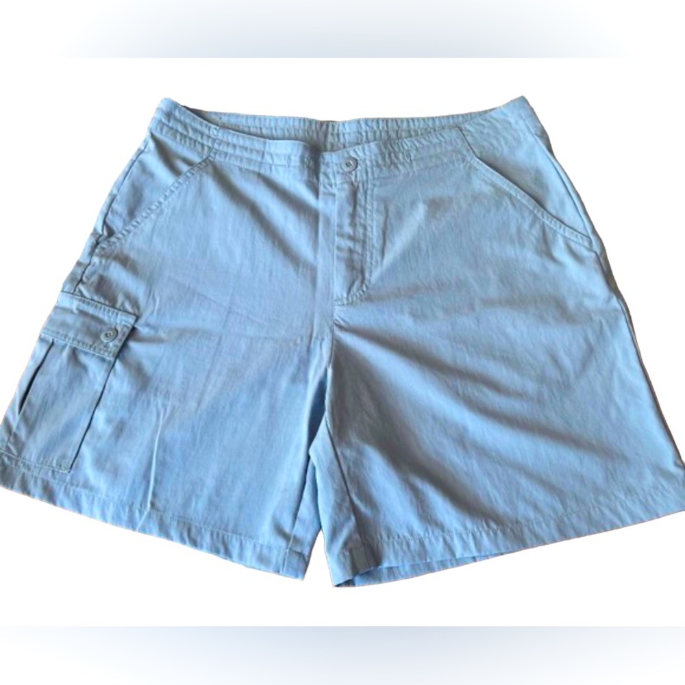 Weatherproof Garment Co. Light Blue Cotton High-rise Cargo Shorts Women’s 14